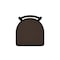 Holland Bar Stool Co 18" Low Back Swivel Vanity Stool, Black Wrinkle, Rein Coffee Seat 41118BW025 - alternate 5